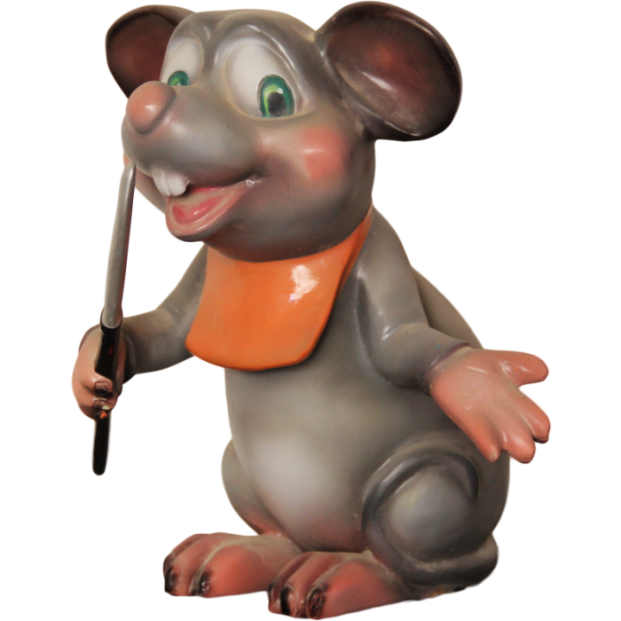 Comic Maus mit Messer keine Angabe