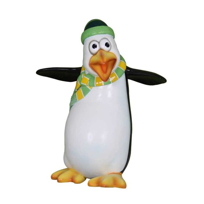 Comic Pinguin Skipper lebensgroß