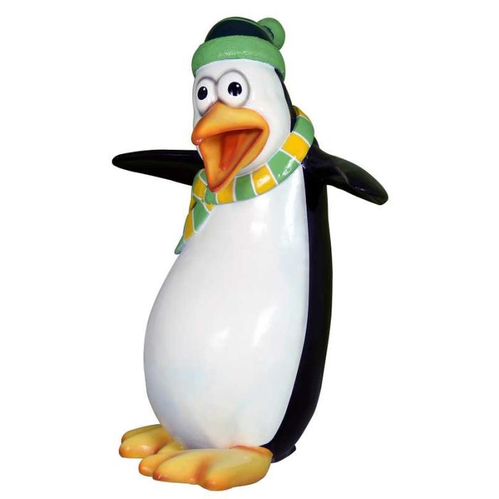 Comic Pinguin Skipper lebensgroß
