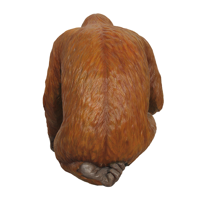 Orang Utan sitzend lebensgroß