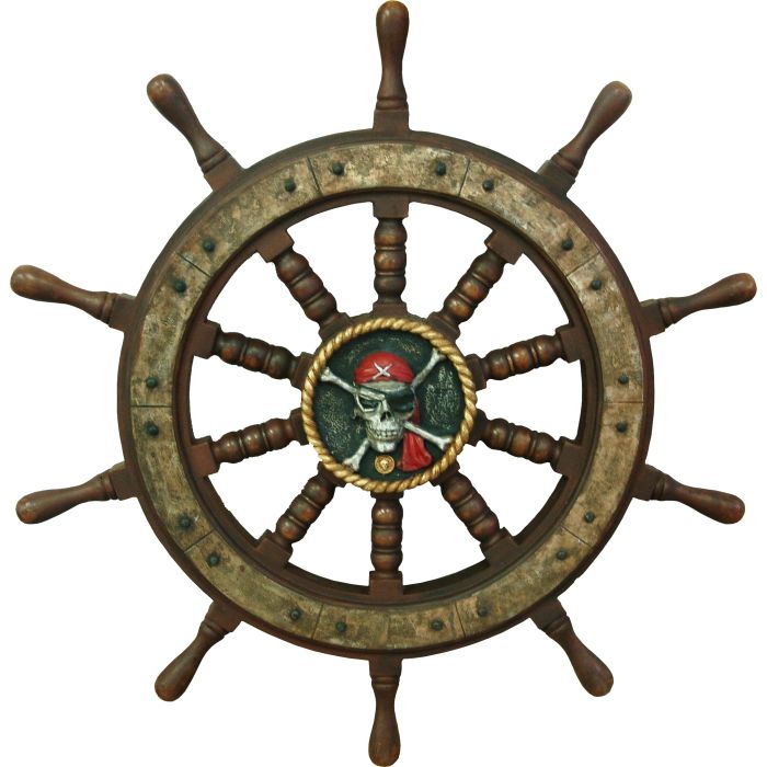 Piraten Steuerrad lebensgroß