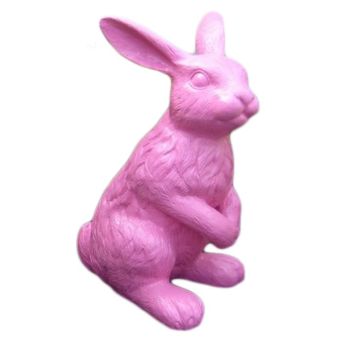 Rosafarbender Osterhase 120cm vergrößert Deko- & Werbefigur