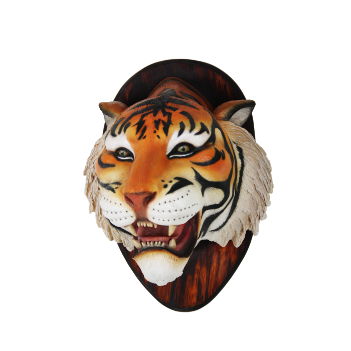 Tigerkopf lebensgroß