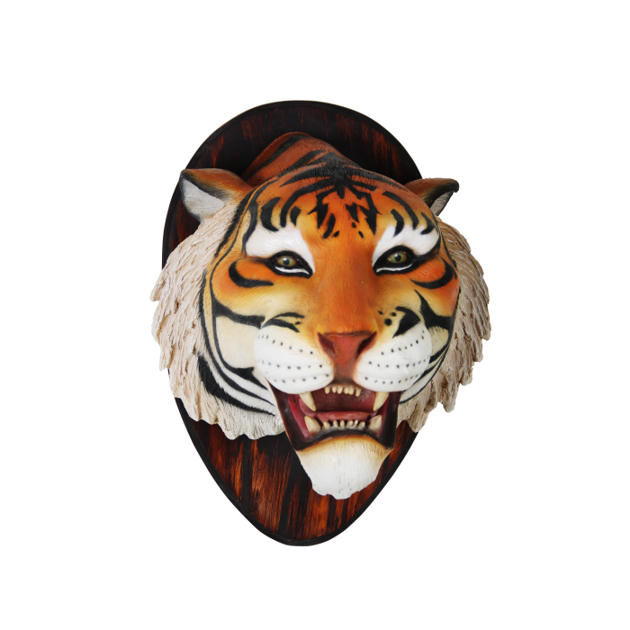 Tigerkopf lebensgroß
