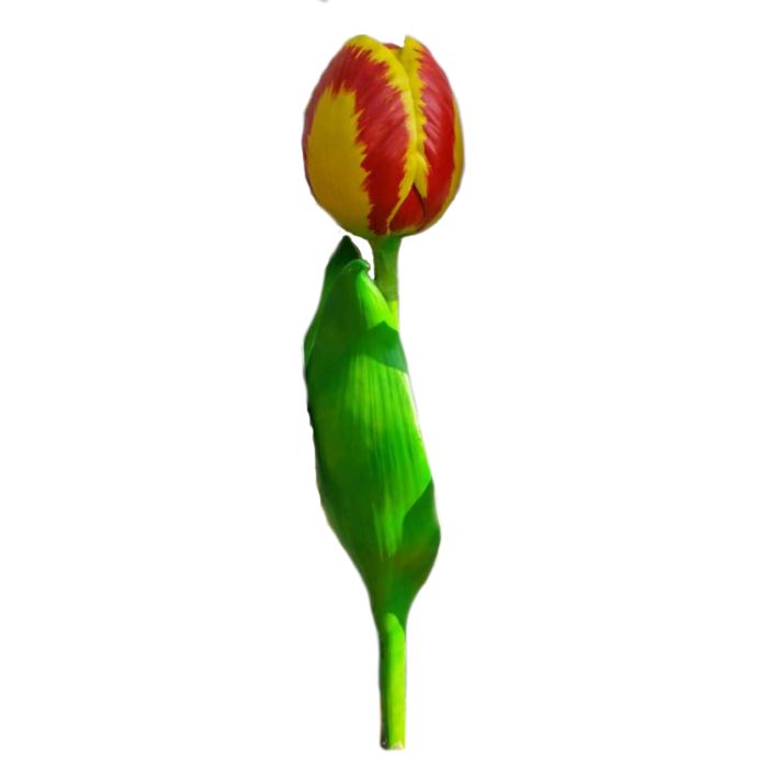 rot-gelbe Tulpe vergrößert Dekorationsfigur
