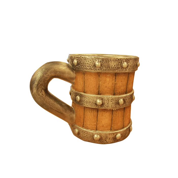Wikinger Bierkrug lebensgroß