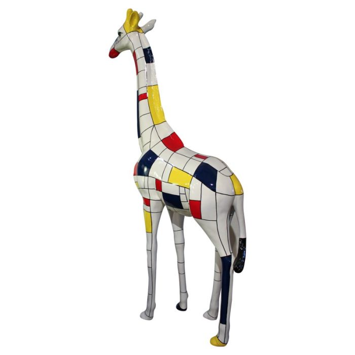Giraffe künstlerisch bemalt 205cm lebensgroß Deko- & Werbefigur