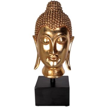 Buddha Kopf auf Sockel lebensgroß