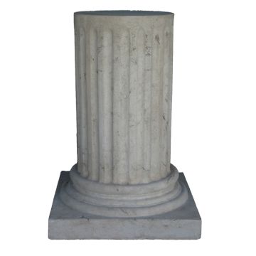 Halbe Säule als Podest für Pflanzgefäße lebensgroß