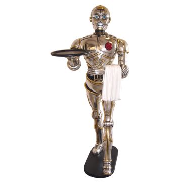 C3P0 mit Tablet lebensgroß