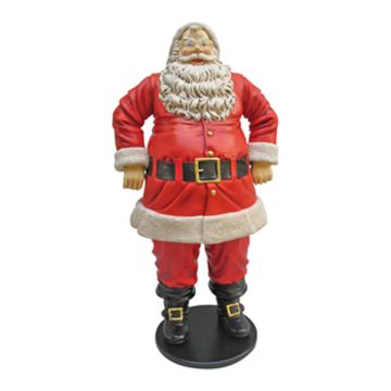 Dicker glücklicher Weihnachtsmann groß lebensgroß