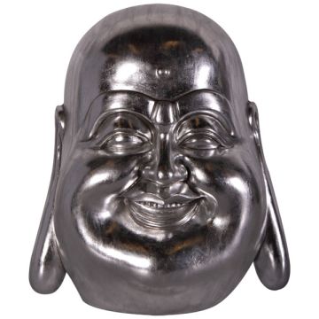 fröhlicher Buddha Kopf lebensgroß