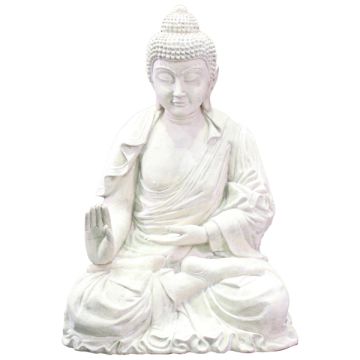 Meditierender Buddha Steinoptik verkleinert