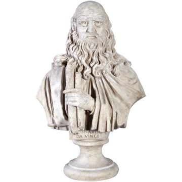 Leonardo Da Vinci Büste lebensgroß