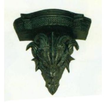 Drache mit 2 Kerzenhaltern verkleinert