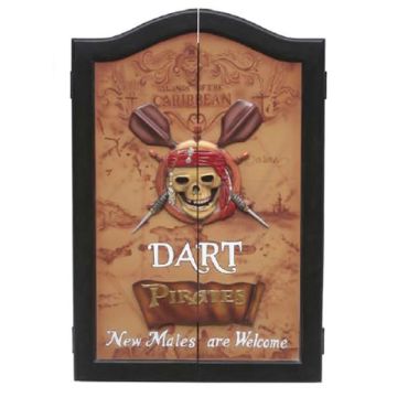 Piraten-Dartkasten lebensgroß