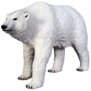 Polarbär laufend lebensgroß