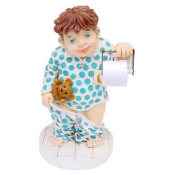 Toilettenjunge lebensgroß