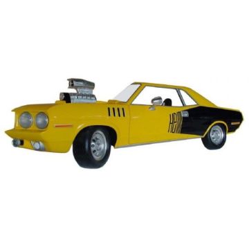 Musclecar (Hemi) in gelb für die Wand verkleinert