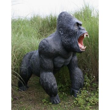 Gorilla schwarz lebensgroß