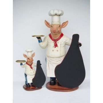 Kochschwein klein mit Tafel verkleinert