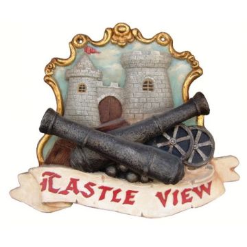 Castle View Schild verkleinert