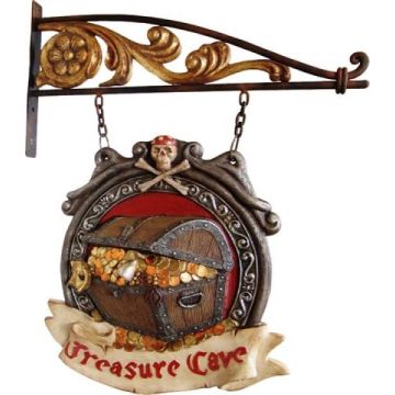 Treasure Cave Eingangsschild verkleinert