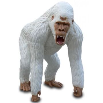 Weißer Bergorilla Affe lebensgroß