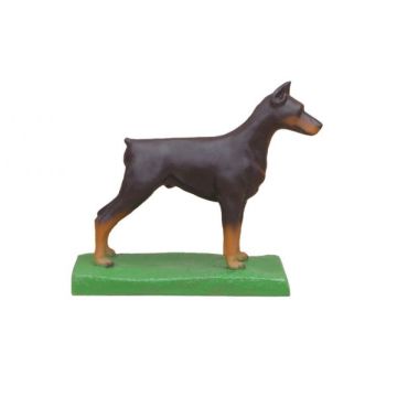 Dobermann stehend verkleinert