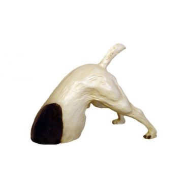 Hund gräbt Loch lebensgroß