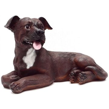 liegender Hund lebensgroß