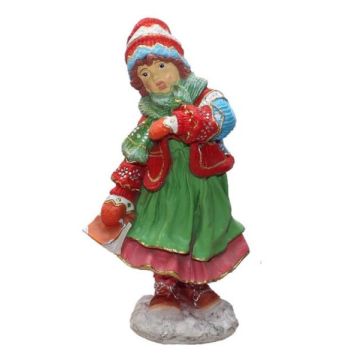 Wintermädchen lebensgroß