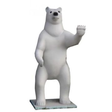 Eisbär groß stehend lebensgroß