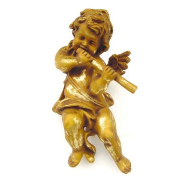 Engelputto mit Flöte verkleinert