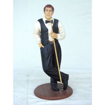 Billard Spieler klein verkleinert