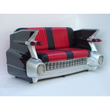 SOFA - CADILLAC (SCHWARZ) lebensgroß