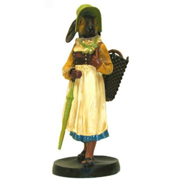 Osterhase Frau vergrößert
