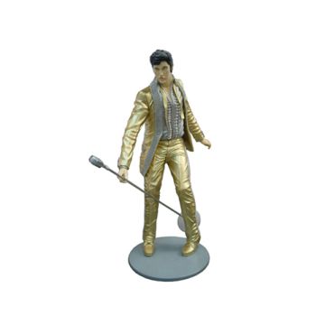 Elvisdouble  in Gold verkleinert