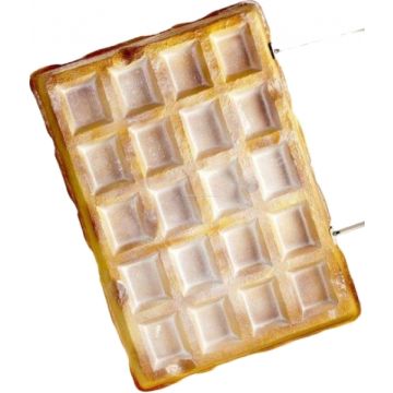 Waffel mit Puderzucker übergroß XXL