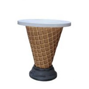 Eistisch mit Waffel übergroß XXL