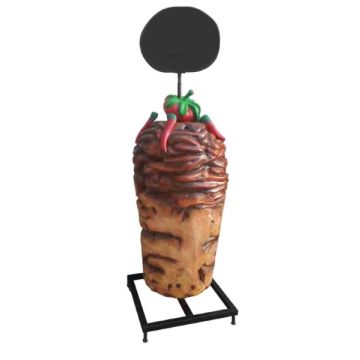 Döner Kebab mit Angebotstafel übergroß XXL