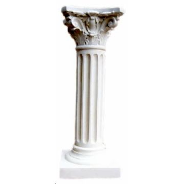 Säule mit Schneckenkapitell lebensgroß