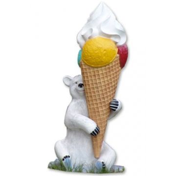Eisbär mit Eistüte verkleinert
