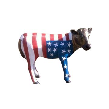 Designerkalb Amerikamotiv lebensgroß