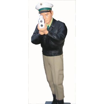 Polizist Radarwalter lebensgroß