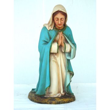 mittelgroße hockende Mutter Maria betend verkleinert