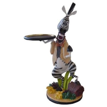 Zebra als Butler verkleinert