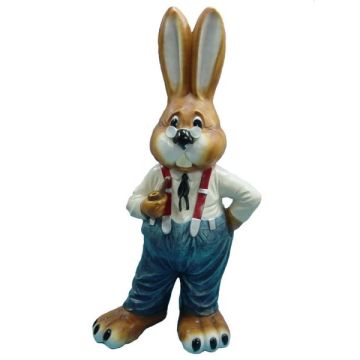gr0ßer Osterhase mit Pfeife vergrößert