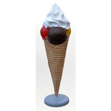 Eis mit Sahne übergroß XXL
