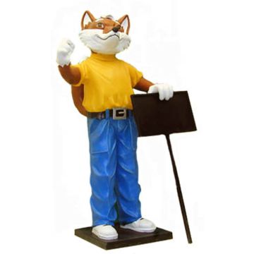Schlaufuchs lebensgroß